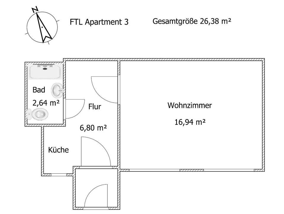 Monteur - Budget Apartments Фрайтал Стая снимка